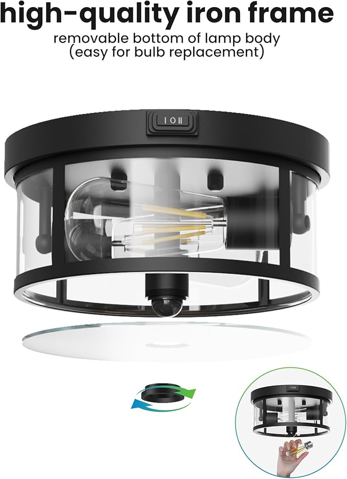 2Pack Outdoor Ceiling Light - Image 5