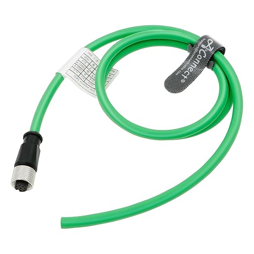 AConnect M12 A Code 8 Pin Female to Flying Leads Cable Industrial Aviation - Image 2