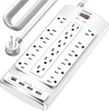 18 Outlets Surge Protector Power Strip by POWSAV