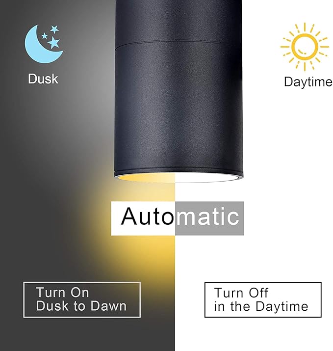 rosykite Dusk to Dawn Outdoor Wall Lighting, Double Up Down Aluminum Waterproof - Image 2