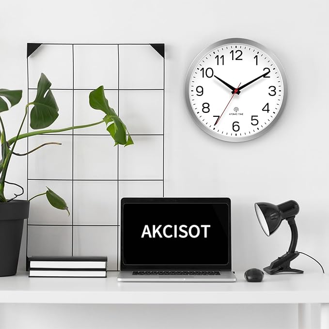 AKCISOT Atomic 10 Inch Wall Clock Analog Clocks - Image 6