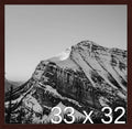 Frame It Easy 33 x 32 Merlot Wood Frame by FrameItEasy