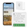 2-Pack Matter Smart Switch 16A Mini WiFi Relay Module, DIY Wireless Light by RODOT%7CDIYYOURSMARTLIFE