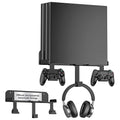 Wall Mount for PS4 Pro with Detachable 2 Controller Holder & Headphone Hanger by nymus
