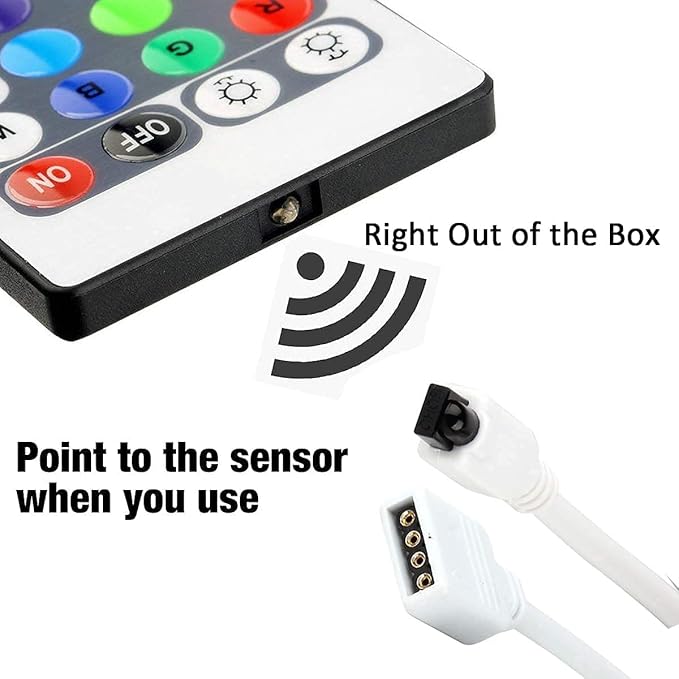 44 Key RGB LED Strip Light Remote Controller, IR Remote Controller Replacement - Image 7