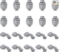 Wocloer 3/4 inch Liquid Tight Connector PVC Flexible Conduit Connector Kit by Wocloer