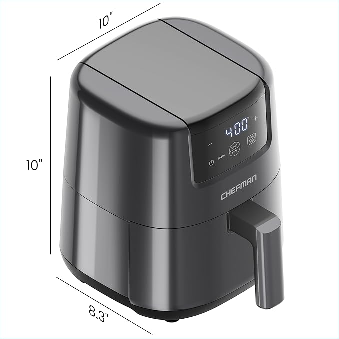 CHEFMAN 2 Qt Mini Air Fryer – Digital Space-Saving Compact Air Fryer - Image 9