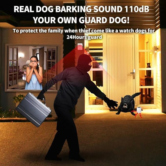 Ranxinyuan Barking Dog Alarm Motion Detector, Pir Human Body Sensor Alarm - Image 6