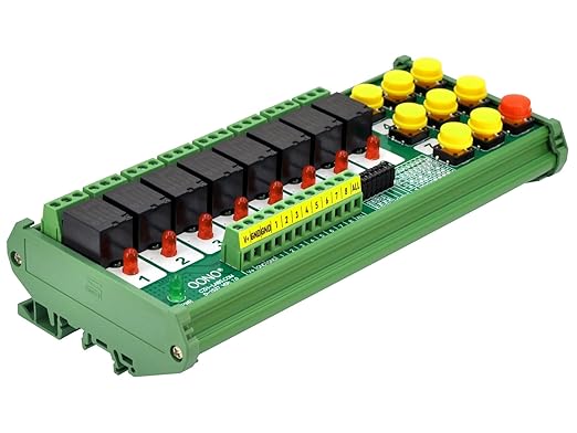 DIN Rail Mounting 8-Channel Multifunctional Bistable Relay Module - Image 2