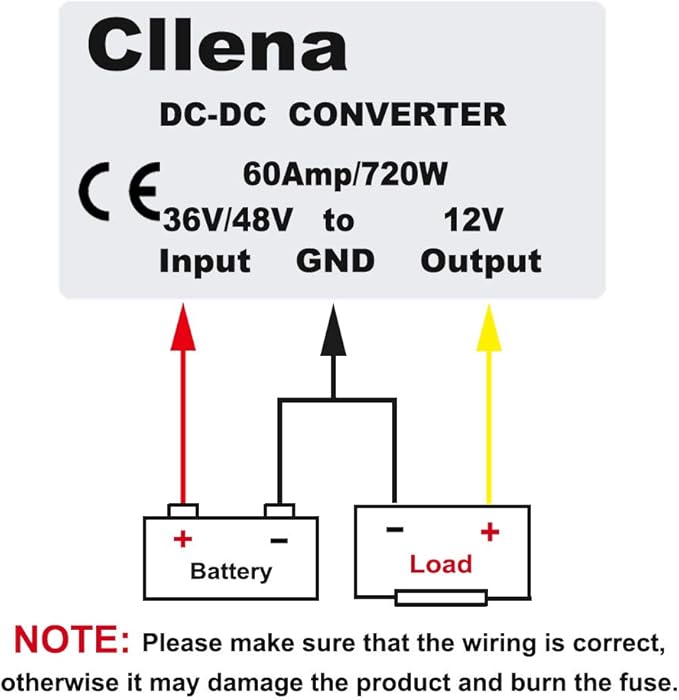 Cllena DC 36-48V to 12V 60A 720W Waterproof DC buck Converter - Image 7