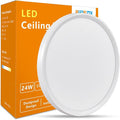 RLEDPZTX Led Flush Mount Ceiling Light, 16 Inch 32w 3480lm, 3000k/4000k/6000k by RLEDPZTX