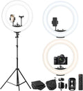 UBeesize 22'' Ring Light with 72'' Stand, 65W Large Ring Light with Phone Holder by UBeesize