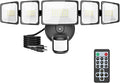 Onforu 5000LM Motion Sensor Outdoor Lights Plug in, 5 Head Motion Sensor Flood by Onforu