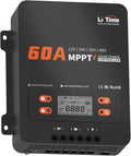 LiTime 60A MPPT Solar Charge Controller, 12V/24V/36V/48V Auto, Max PV Input by LiTime