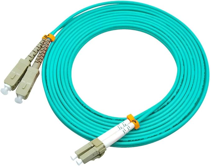 Jeirdus 15Meters 49ft LC to SC Duplex 50/125 10G OM3 Multi-Mode Fiber Optic - Image 3
