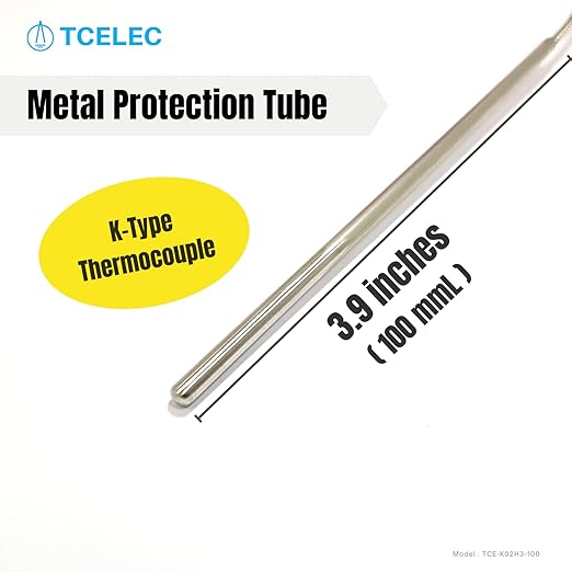 TCELEC TCE-K02H3-100 K Type Thermocouple Metal Probe - Image 2