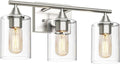 XPEHK 3-Light Bathroom Light Fixtures, Brushed Nickel Vanity Light, Modern by XPEHK