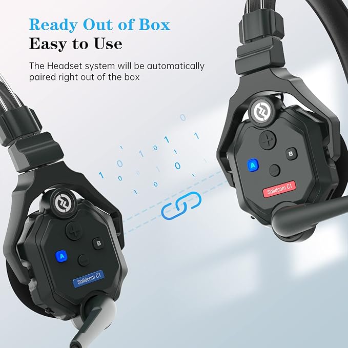 Hollyland Solidcom C1 Wireless Headset Intercom System 6-Person Full Duplex - Image 5