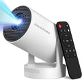 Mini Portable Projector with Wifi6 and Bluetooth, 4K Projector Support 5w Sound by ENUOSUMA