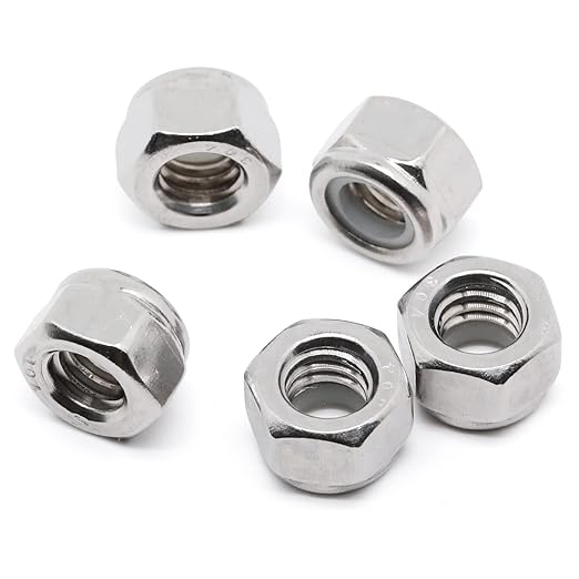 MewuDecor #10 32 Nylon Insert Hex Lock Nuts Locknuts, 304 Stainless Steel 18-8 - Image 7