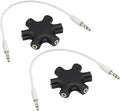 zdyCGTime Headphone Splitter, 6-Port Music Sharer, 3.5mm 6 Port Female Headset by zdyCGTime