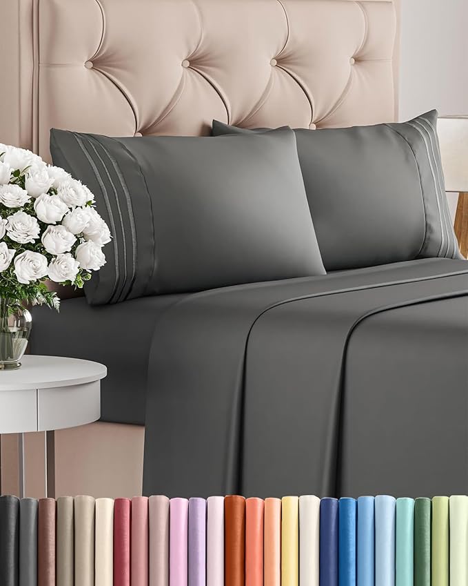 Cal King Size 4 Piece Sheet Set by CGKUnlimited