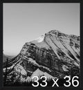 Frame It Easy 33 x 36 Black Grain Wood Frame by FrameItEasy