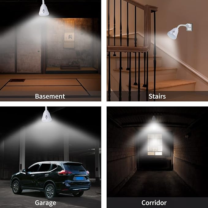 Plug-in Motion Sensor Night Light, LED Infrared Sensor 6W Light, AC 85-265V PIR - Image 3