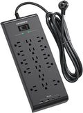 Extension Cord 15 Ft, HANYCONY Power Strip by HANYCONY