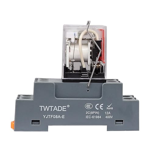 TWTADE 2PCS AC 110V/120V Relay 10A Electromagnetic Power Coil Relay 8 Pins 2DPT - Image 5
