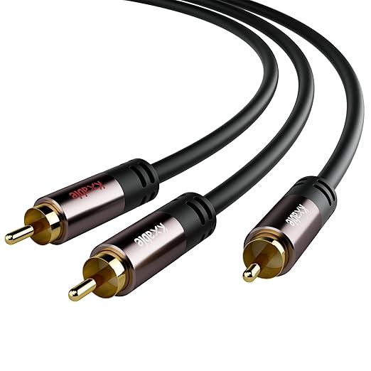 Kxable RCA Y-Adapter Splitter Cable 25 Feet, 1 RCA Male to 2 RCA Male Stereo - Image 2