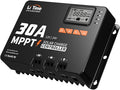 LiTime 30 Amp MPPT 12V/24V/Auto DC Input Solar Charge Controller Build-in by LiTime