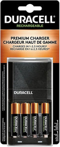 Duracell CEF27 ION SPEED 4000 Hi-Performance Charger, Includes 2 AA and 2 AAA by Duracell