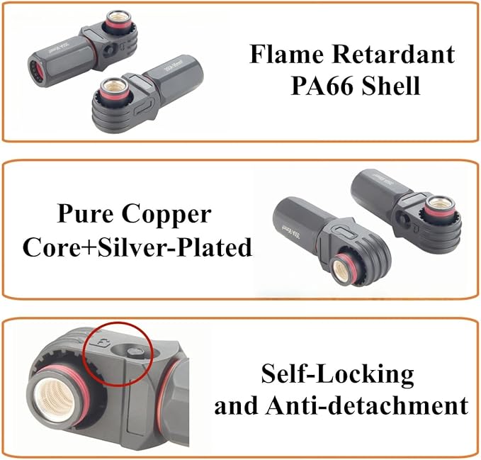 1 Set Battery Energy Storage Connector 350A 95mm² High Current HV Connectors - Image 8