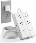 Zoxwzop Surge Protector Power Strip – 10FT Extension Cord by Zoxwzop