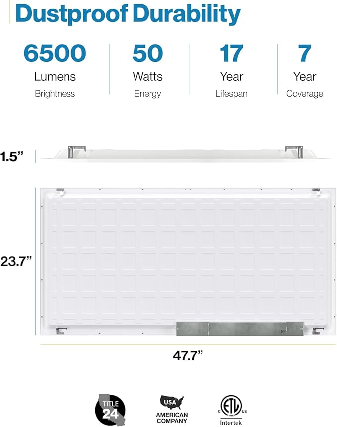 Sunco 30 Pack 2x4 LED Flat Panel Light Drop Ceiling Office Shop Commercial - Image 6