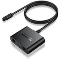 LiNKFOR 1X2 Toslink Optical Digital Audio Splitter Digital Toslink Fiber by LiNKFOR