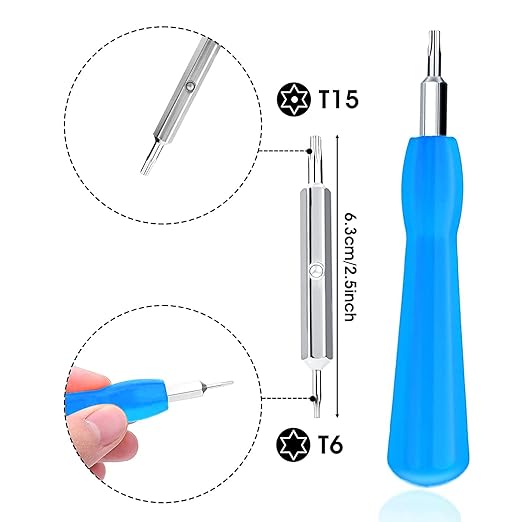 Replacement Screwdriver T6 T15 & + 20Pcs Screws Fit Ring Doorbell 2 3 4 Plus - Image 2