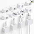 Magnetic Cable Clips, 12 Pack Cord Holder, Desk Cable Management, Adhesive Wire by Unknown