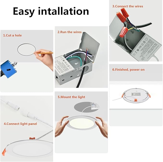 MKUJOO 192 Pack 4 Inch Ultra-Thin LED Recessed Ceiling Light - Image 5