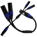 2pcs 2pcs Braided Audio Splitter Cable Male to Dual Female Microphone Accessory by Unknown