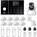 LWOHSI Alarm System for Home Security, WiFi+GSM 4G Wireless Alarm System by LWOHSI