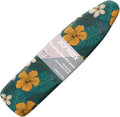 ZCFYGDX Hawaiian Flower Leaf Print Ironing Board Cover Small, Elastic Edges by ZCFYGDX