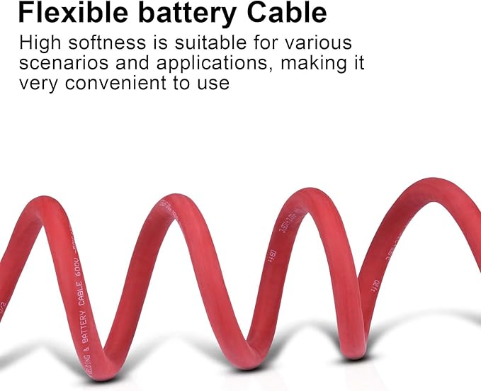 Shirbly 4/0 Gauge Battery Cable, 5F T Red + 5FT Black 4/0 AWG Pure Copper Wire - Image 4