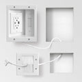 GEVINFA in-Wall TV Cable Management Kit by GEVINFA
