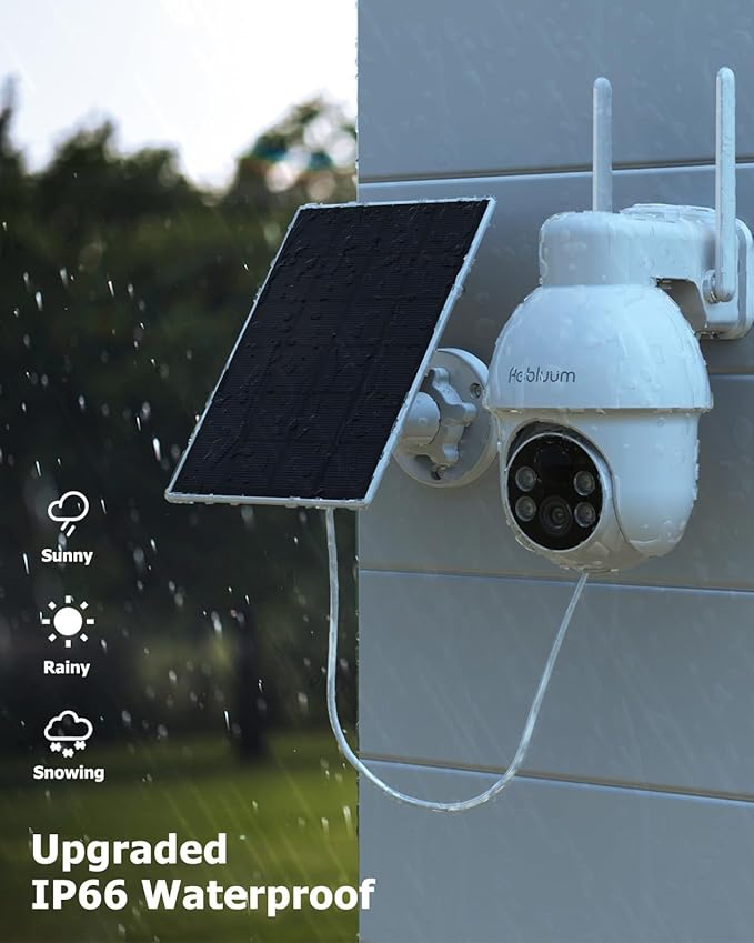 Rebluum Security Camera Wireless Outdoor, 2K Solar Security Camera, Battery - Image 4