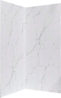 Palisade 78in x 36in x 36in Waterproof Vinyl Corner Shower Surround Kit by PalisadeWallTilesandPlanks