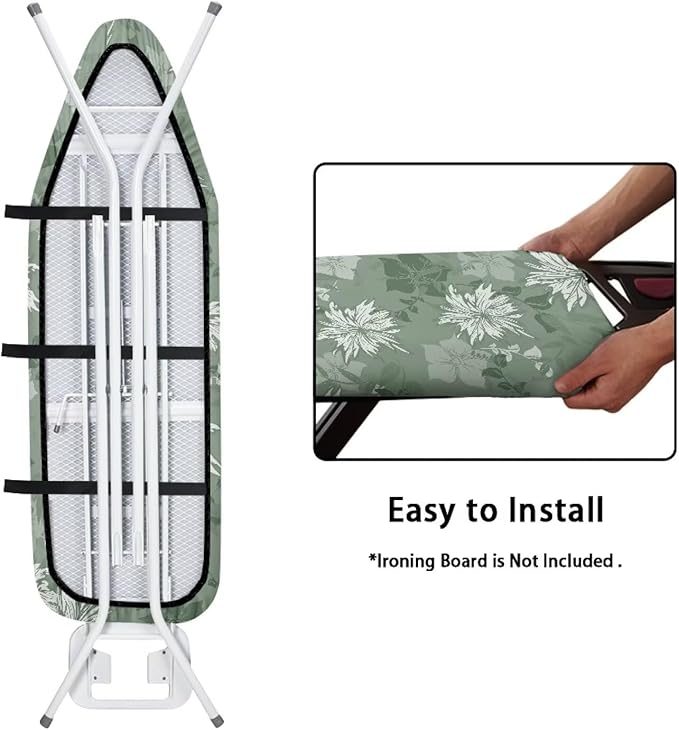 ZCFYGDX Ironing Board Covers Flower Branches Green Print Easy to Install - Image 4