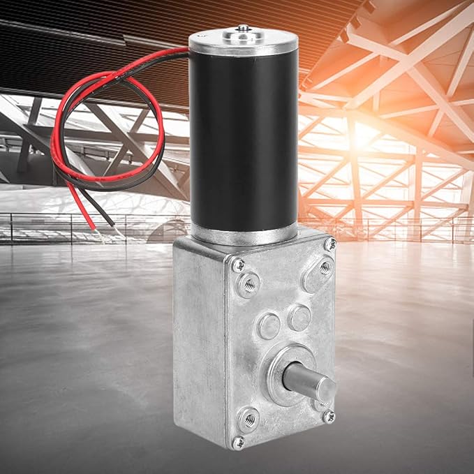 Reversible Gear Motor, DC 24V 8mm Shaft Gear Motor High Torsion Metal - Image 3