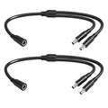1.3FT 5.5mmx2.5mm 14AWG 12V/24V DC Power Splitter 1Female to 2Male High Power by IMIYORE